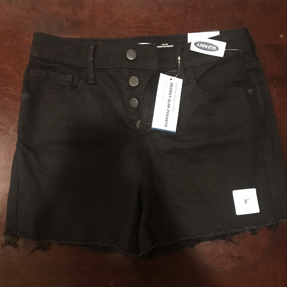 Old Navy Black High-Waisted Shorts